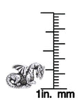 Jewelry Trends Petite Dragon Stud Post Sterling Silver Earrings