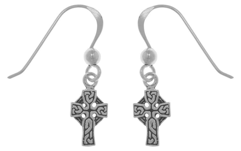 Jewelry Trends Sterling Silver Petite Celtic Cross Dangle Earrings First Communion Gift Religious Jewelry