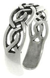 Jewelry Trends Sterling Silver Celtic Round Knot Adjustable Toe Ring