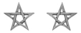 Jewelry Trends Sterling Silver Five Point Star Stud Post Earrings