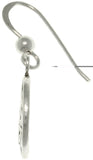 Jewelry Trends Sterling Silver Celtic Peace Sign Round Dangle Earrings