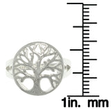 Jewelry Trends Sterling Silver Round Tree of Life Ring Whole Sizes 5 - 10