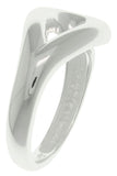 Jewelry Trends Sterling Silver Open Teardrop Buckle Design Ring Set Whole Sizes 6 - 9