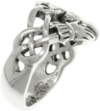 Jewelry Trends Sterling Silver Celtic Infinity Claddagh Heart Ring Whole Sizes 6 - 13