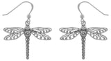 Jewelry Trends Sterling Silver Celtic Triskele Dragonfly Dangle Earrings