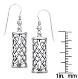 Jewelry Trends Sterling Silver Celtic Knot Dangle Earrings Symbol for Creativity Braided Irish Design