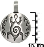 Jewelry Trends Pewter Tribal Spiral Design Turtle Unisex Pendant
