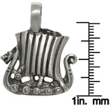 Jewelry Trends Antiqued Pewter Viking Ship Pendant