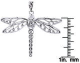 Jewelry Trends Sterling Silver Celtic Triskele Dragonfly Pendant on 18 Inch Box Chain Necklace