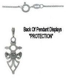 Jewelry Trends Sterling Silver Celtic Protection Pendant with 18 Inch Chain Necklace