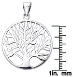 Jewelry Trends Sterling Silver Large Celtic Tree of Life Pendant on 18 Inch Box Chain Necklace
