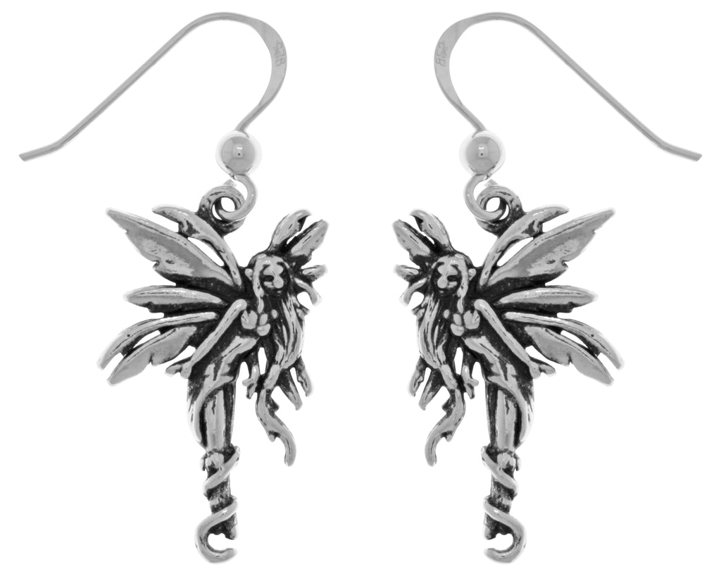 Jewelry Trends Sterling Silver Firefly Fairy Dangle Earrings Artist Amy Brown
