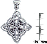 Jewelry Trends Celtic Trinity Knot Symbol Spiritual Sterling Silver Pendant Necklace 18"