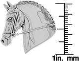 Jewelry Trends Horse Head Equestrian Sterling Silver Brooch Pin