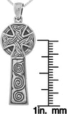 Jewelry Trends Celtic Cross Sterling Silver Pendant Necklace 18"