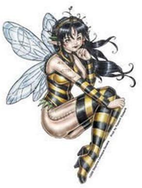 Del's Honey Fairy Decorative Sticker Decal By Delphine Levesque Demers