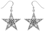 Jewelry Trends Sterling Silver Celtic Style Knotwork Star Dangle Earrings