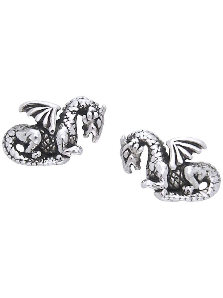 Jewelry Trends Petite Dragon Stud Post Sterling Silver Earrings
