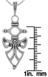 Jewelry Trends Sterling Silver Celtic Protection Pendant with 18 Inch Chain Necklace