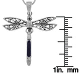 Jewelry Trends Sterling Silver Fancy Dragonfly Pendant
