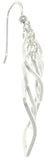Jewelry Trends Sterling Silver Cascading Square Long Dangle Earrings