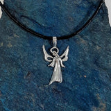 Angel Necklace - Sterling Silver Angel of Faith Pendant Necklace