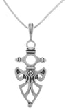 Jewelry Trends Sterling Silver Celtic Protection Pendant with 18 Inch Chain Necklace