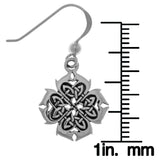 Jewelry Trends Sterling Silver Celtic Knotwork Cross of Inspiration Dangle Earrings