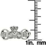 Jewelry Trends Sterling Silver Celtic Claddagh Ring with Heart and Crown Whole Sizes 5 - 10 - 5