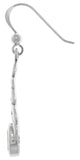 Jewelry Trends Sterling Silver Celtic Linear Knot Work Elegant Dangle Earrings with Amethyst