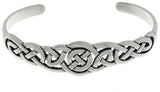 Jewelry Trends Sterling Silver Celtic Round Knot Bangle Bracelet