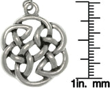 Jewelry Trends Pewter Celtic Knot Shield of Destiny Dangle Earrings