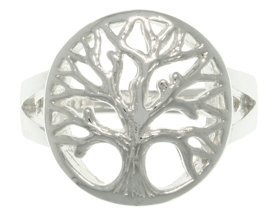 Jewelry Trends Sterling Silver Round Tree of Life Ring Whole Sizes 5 - 10