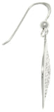 Jewelry Trends Sterling Silver Flower-filled Teardrop Dangle Earrings