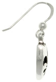 Jewelry Trends Sterling Silver Fleur De Lis Shield Dangle Earrings