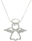 Jewelry Trends Sterling Silver My Little Angel Pendant with Chain Necklace First Communion Religious Jewelry