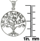 Jewelry Trends Sterling Silver Celtic Love Tree of Life Pendant on 18 Inch Box Chain Necklace