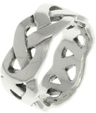 Jewelry Trends Sterling Silver Celtic Weave Knot Band Ring Whole Sizes 6 - 14