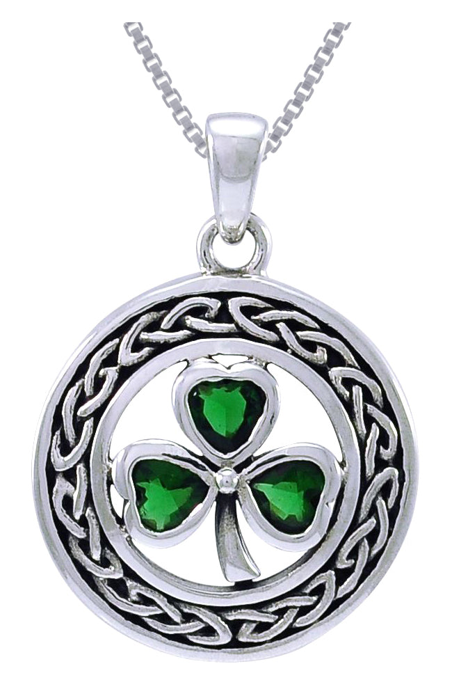 Sterling Silver Marcasite Trinity Knot Pendant | Celtic Cross Online