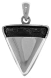 Jewelry Trends Sterling Silver Celtic Knot Triangle Pendant on 18 Inch Box Chain Necklace