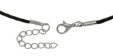 Jewelry Trends Pewter Five Cross Pendant with 18 Inch Black Leather Cord Necklace