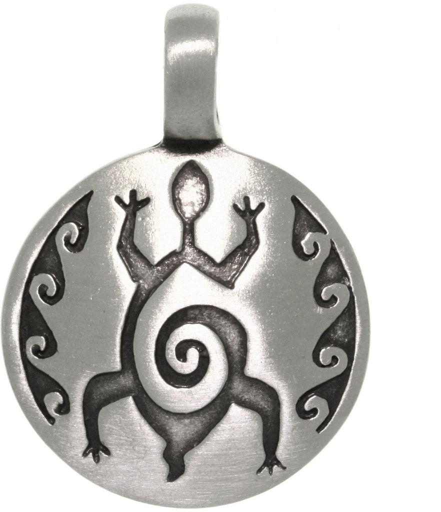 Jewelry Trends Pewter Tribal Spiral Design Turtle Unisex Pendant