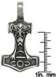 Jewelry Trends Pewter Two Sided Thor's Hammer Pendant