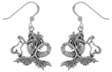 Jewelry Trends Sterling Silver Sea Mermaid Dangle Earrings Artist Amy Brown