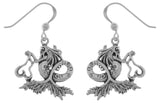 Jewelry Trends Sterling Silver Sea Mermaid Dangle Earrings Artist Amy Brown