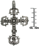 Jewelry Trends Pewter Large Bottony Cross Unisex Pendant