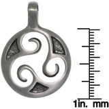 Jewelry Trends Pewter Celtic Triskelion Trinity Spiral Unisex Pendant