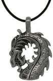 Jewelry Trends Pewter Dragon Head Unisex Pendant