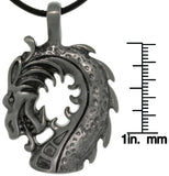 Jewelry Trends Pewter Dragon Head Unisex Pendant