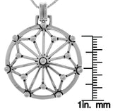 Jewelry Trends Sterling Silver GIN Energy Star Pendant on 18 Inch Box Chain Necklace